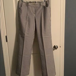 Seersucker pants with pockets